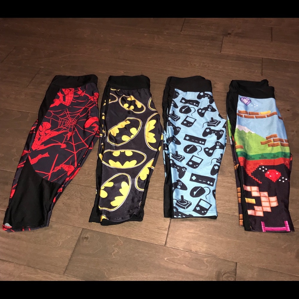 Assorted Prints-Yoga Pants- 4 pair
